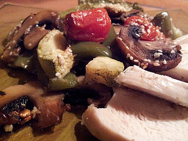 Pladenj pečene zelenjave