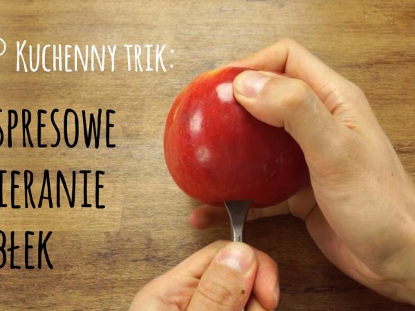 Lupljenje jabolk po moško v nekaj sekundah