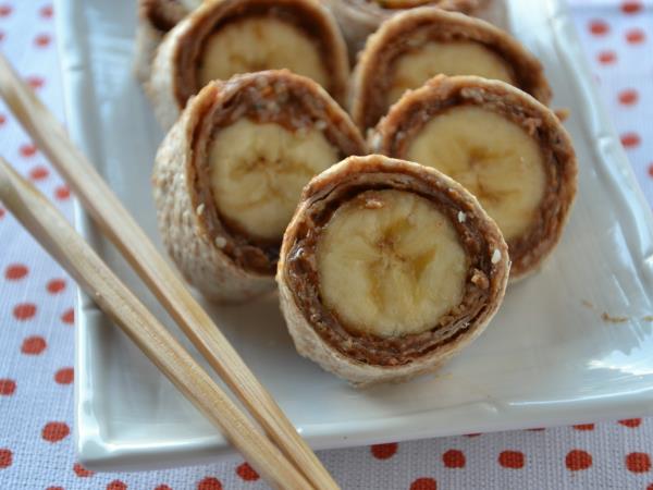 Bananin suši: sladka zamisel, ki jo boste pripravljeni v 5 minutah z le 3 sestavinami