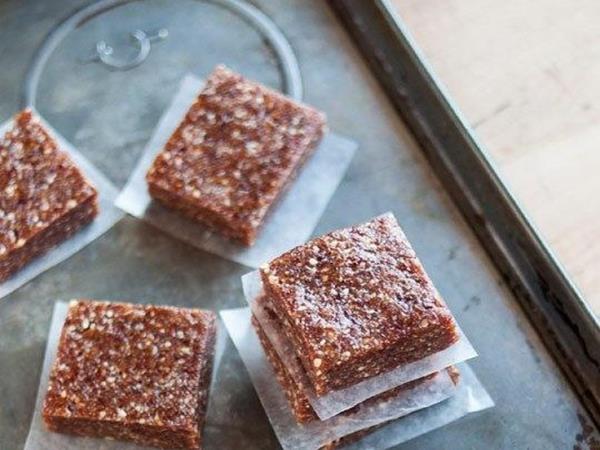 Energijske ploščice iz samo treh sestavin