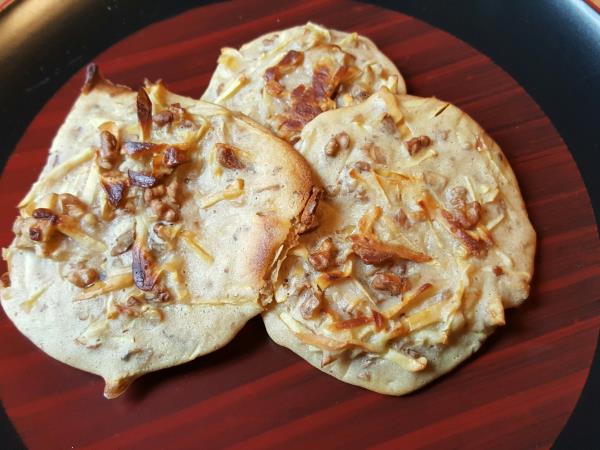 Pečene jabolčne palačinke brez sladkorja