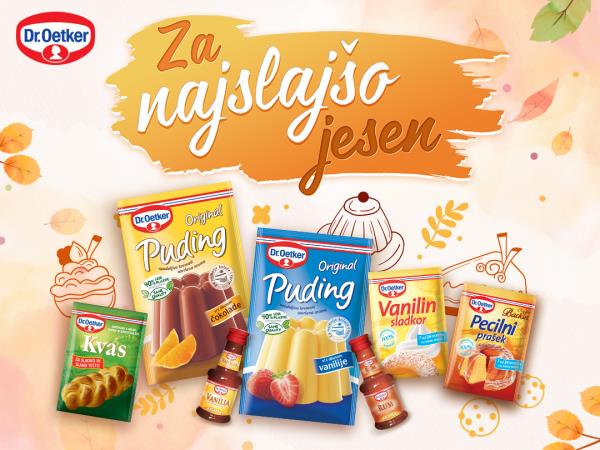 Ko jesen zadiši po vaniliji in rumu: Dr. Oetker naredi domačo kuhinjo sladko in brezskrbno