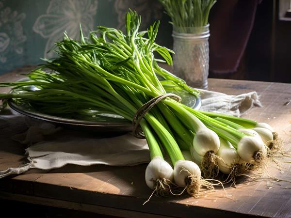Mlada čebula, zaklad vitaminov in mineralov