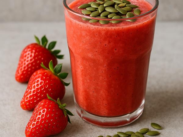 Dve sestavini, tisoč razlogov: zakaj je smoothie iz jagod in bučnih semen pravi zaklad za telo